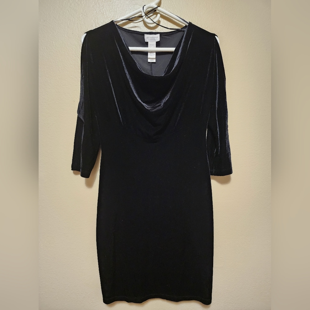 Black Velvet Dress - Liz Claiborne, vintage
